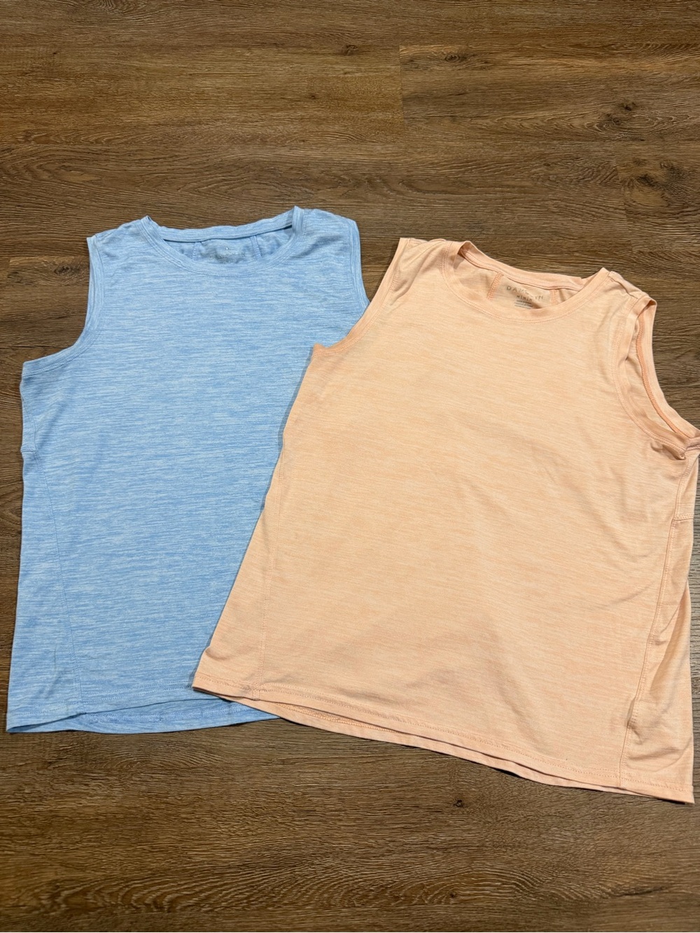 Danskin Essential Breathe Yoga Tank Top 2-Pack – Light Blue/Peach Women’s Size M - Picture 2 of 8